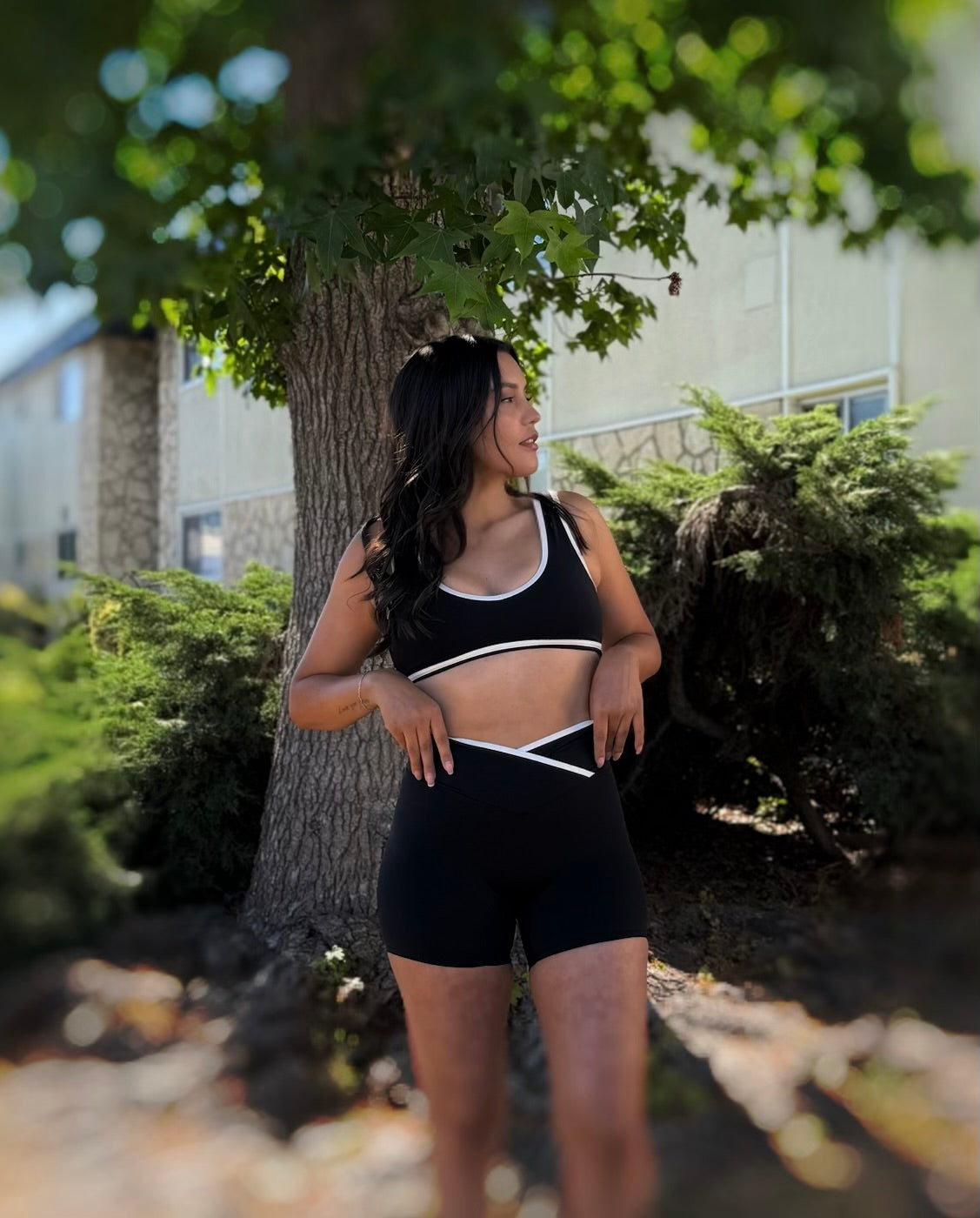 Onyx Babe High-Waisted Short Set