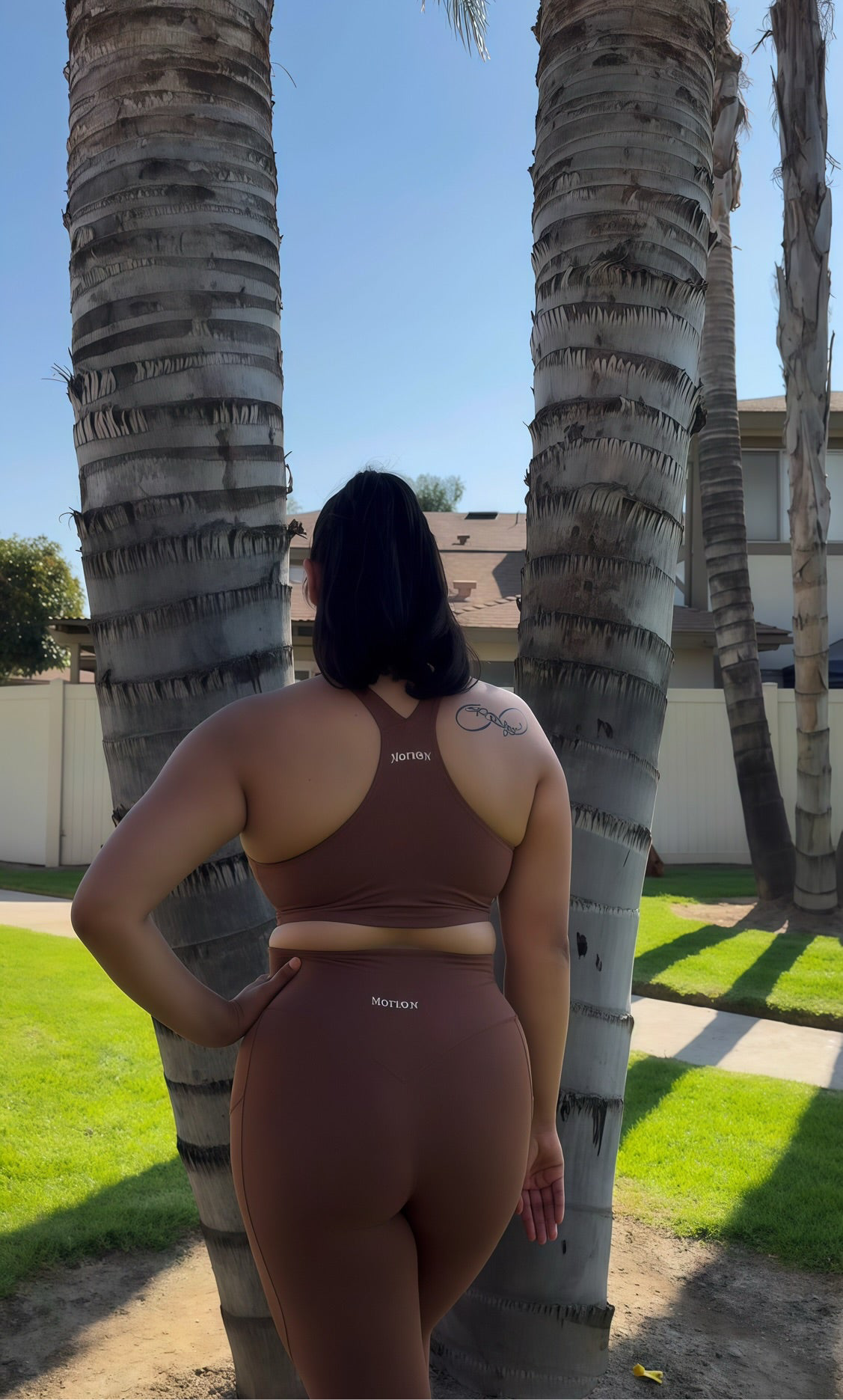 Coco Brown Matching Set with Pockets
