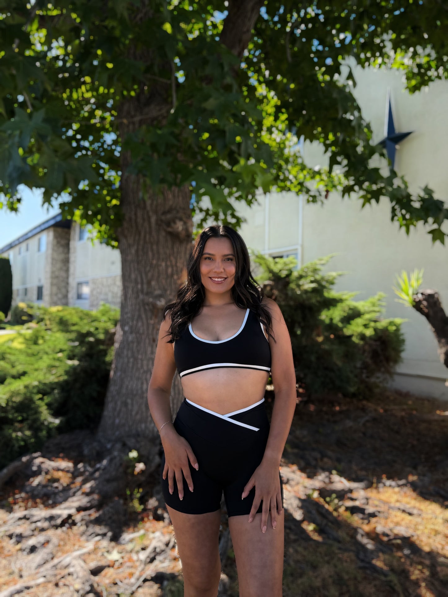 Onyx Babe High-Waisted Short Set